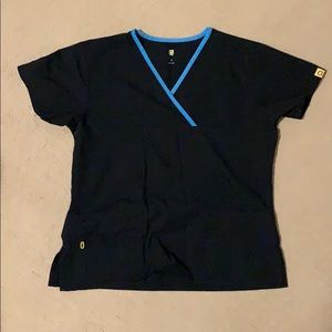 Black scrub top